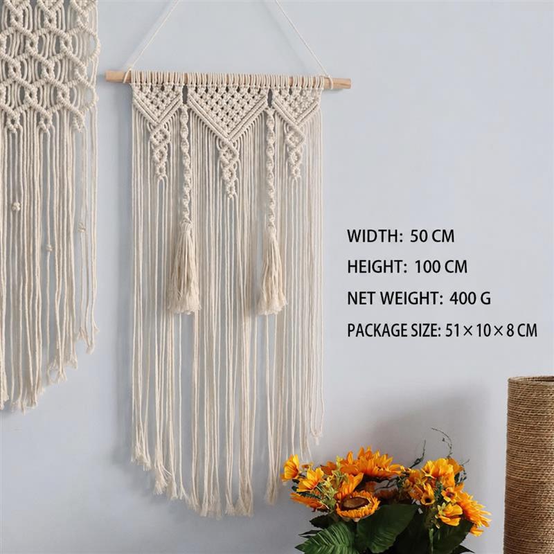Bohemian Handwoven Macramé Wall Hanging · 8732 18