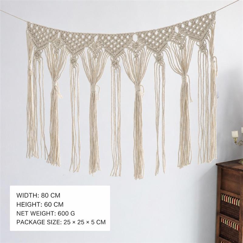 Bohemian Handwoven Macramé Wall Hanging · 8732 40