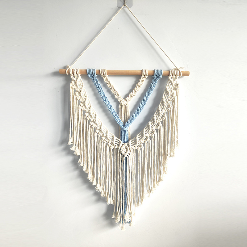 Bohemian Handwoven Macramé Wall Hanging · 8732 45