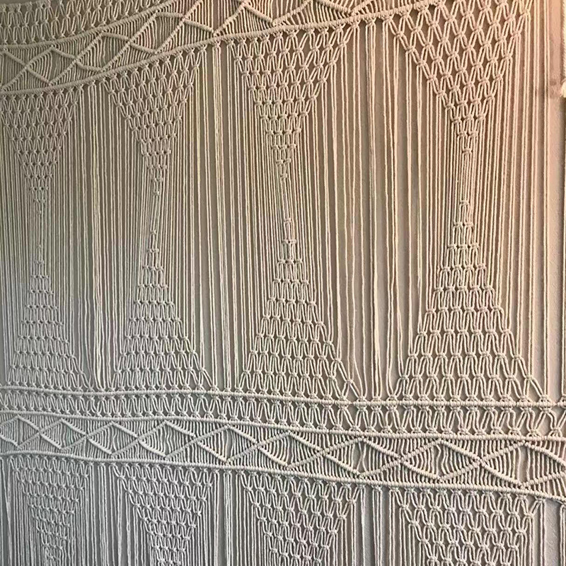 Bohemian Handwoven Macramé Curtain · 2274 2