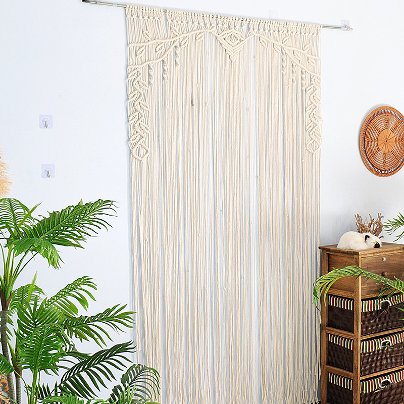 Bohemian Handwoven Macramé Curtain · 7830 9
