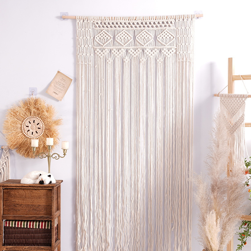 Bohemian Handwoven Macramé Curtain · 7830 13