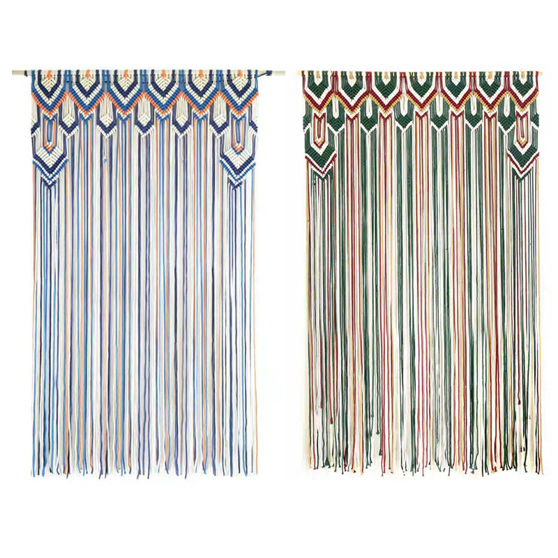 Bohemian Handwoven Macramé Curtain · 7830 18