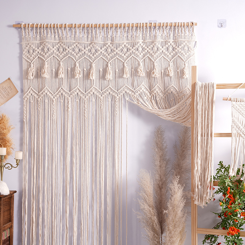 Bohemian Handwoven Macramé Curtain · 7830 19