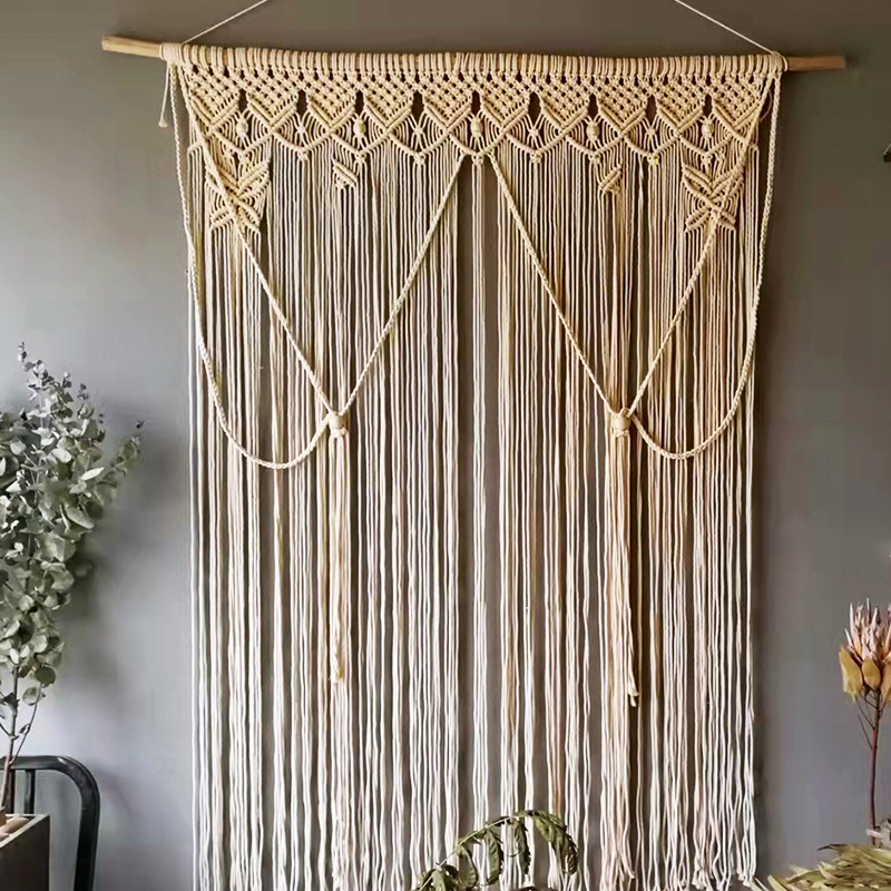 Bohemian Handwoven Macramé Curtain · 7830 20
