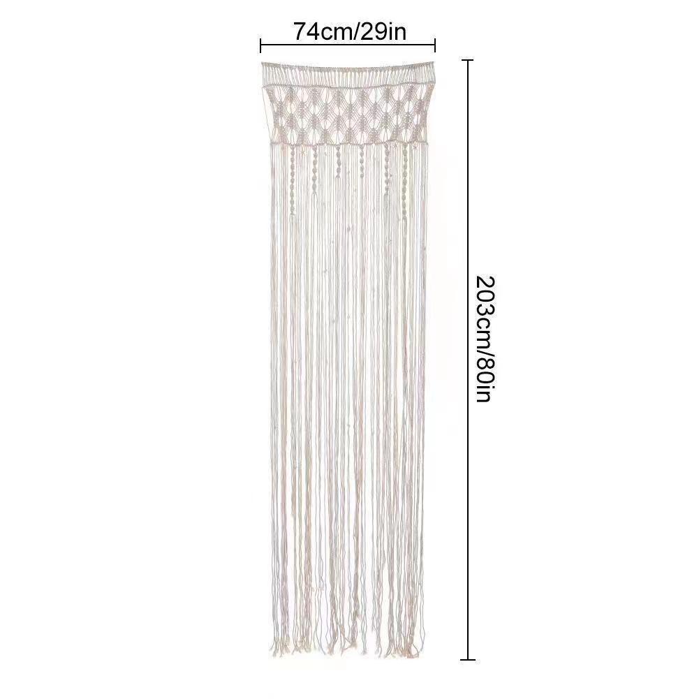 Bohemian Handwoven Macramé Curtain · 7830 23
