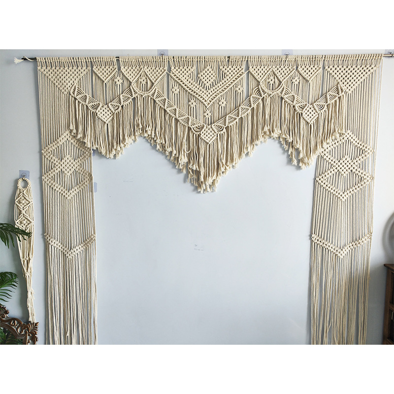 Bohemian Handwoven Macramé Curtain · 7830 27