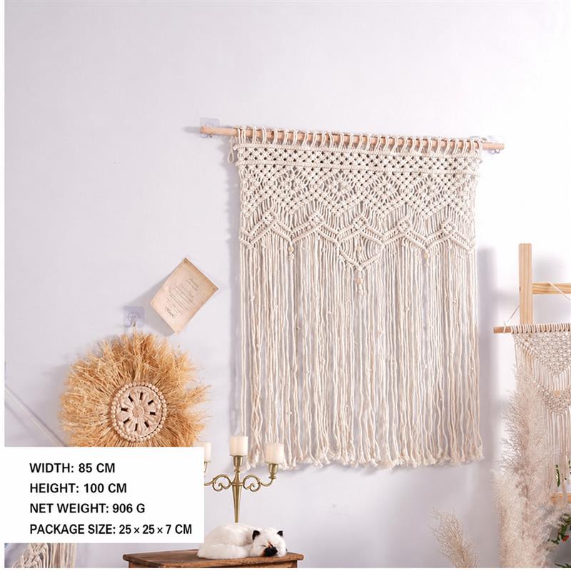 Bohemian Handwoven Macramé Wall Hanging · 7782 7