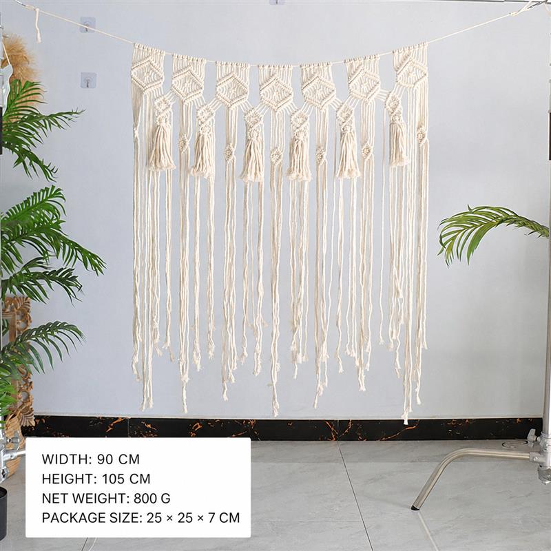 Bohemian Handwoven Macramé Wall Hanging · 7782 9